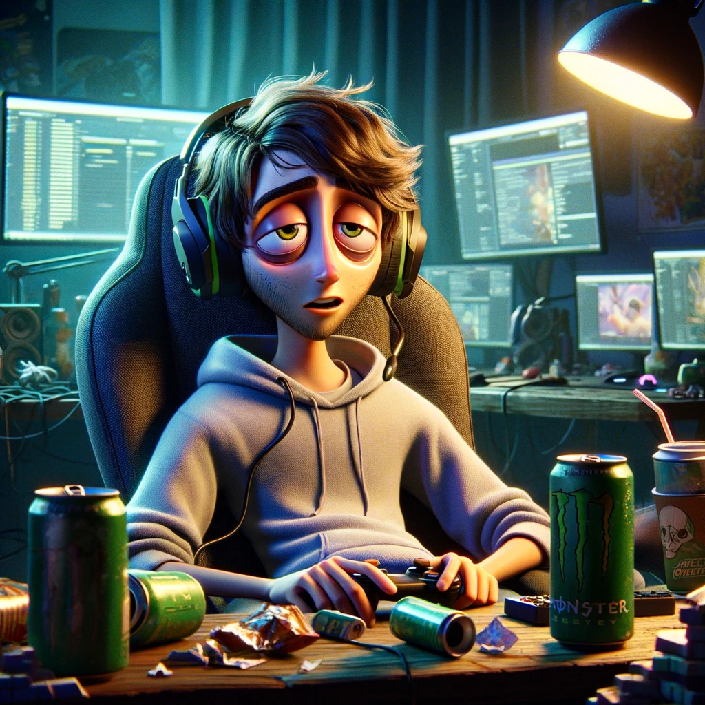 tired esports player